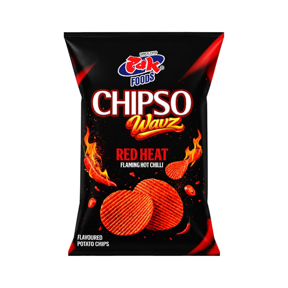 PAK FOODS CHIPSO BBQ CHIPS NATURAL POTATO WAVZ 88 GM Default Title - MamasJan GroceryFoods