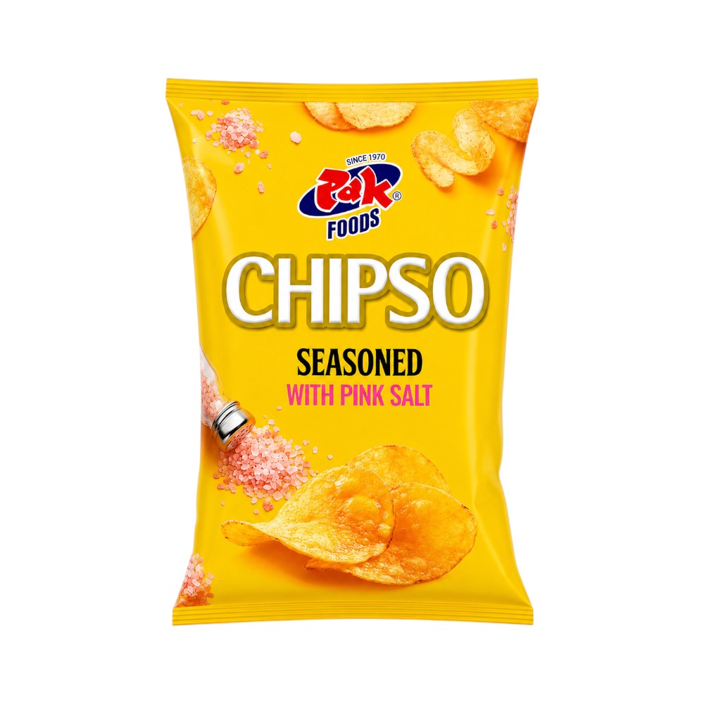 PAK FOODS CHIPSO BBQ CHIPS NATURAL POTATO PINK SALT 88 GM Default Title - MamasJan GroceryFoods