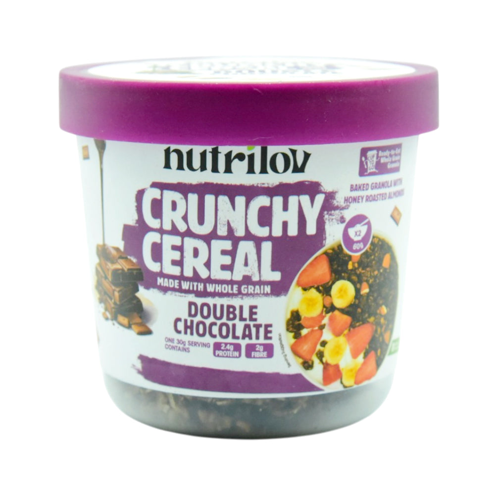 NUTRILOV CRUNCHY CEREAL DOUBLE CHOCOLATE 70G Default Title - MamasJan Grocery