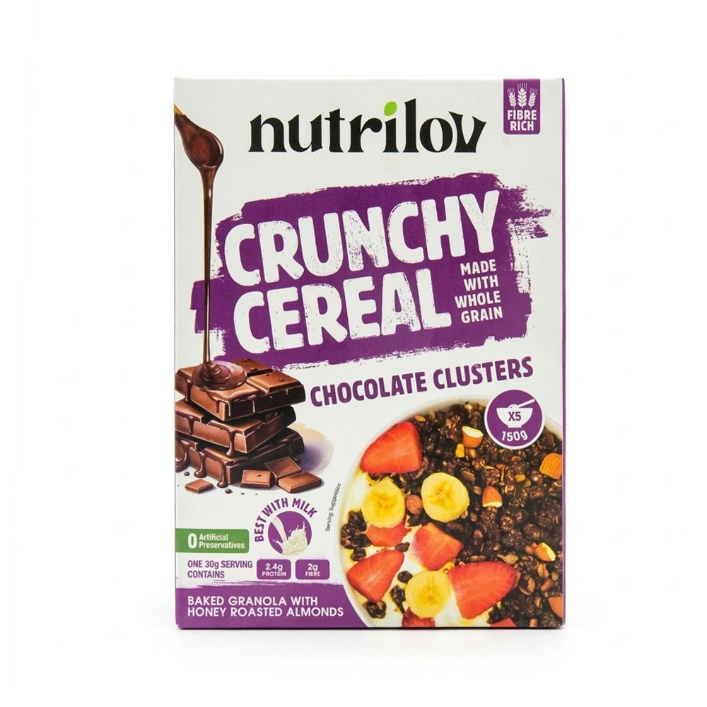 NUTRILOV CRUNCHY CEREAL DOUBLE CHOCOLATE 150G Default Title - MamasJan Grocery