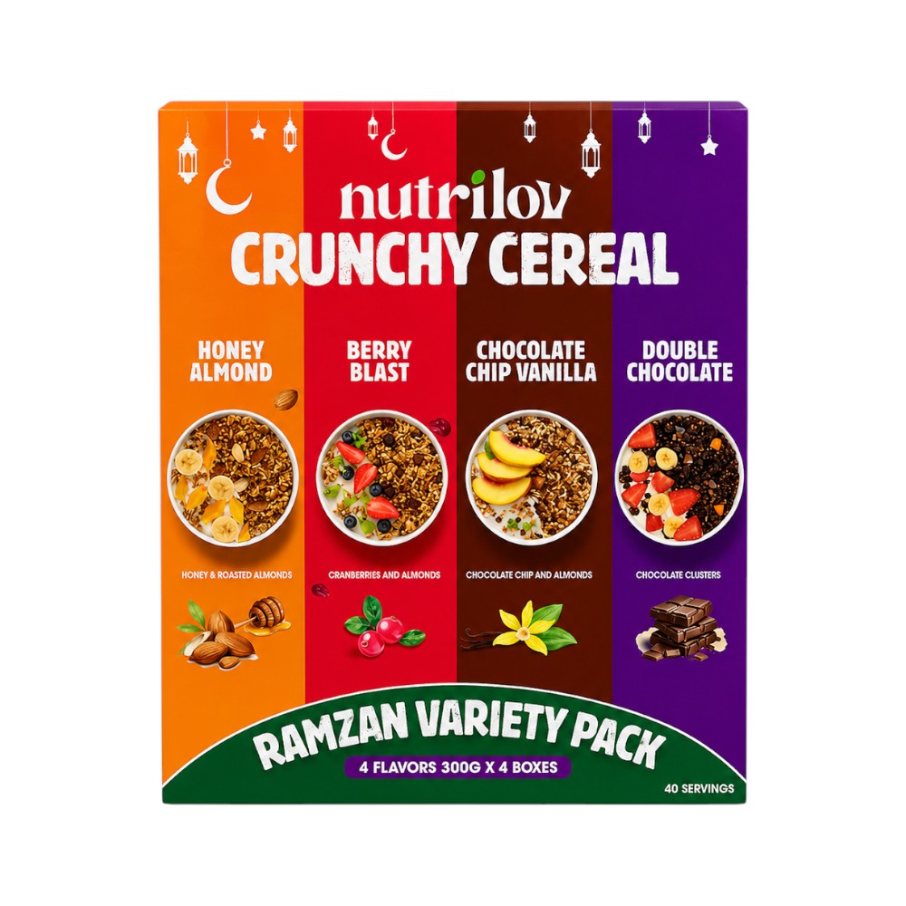 NUTRILOV CRUNCHY CEREAL RAMZAN VARIETY PACK (300G X 4) Default Title - MamasJan GroceryFoods