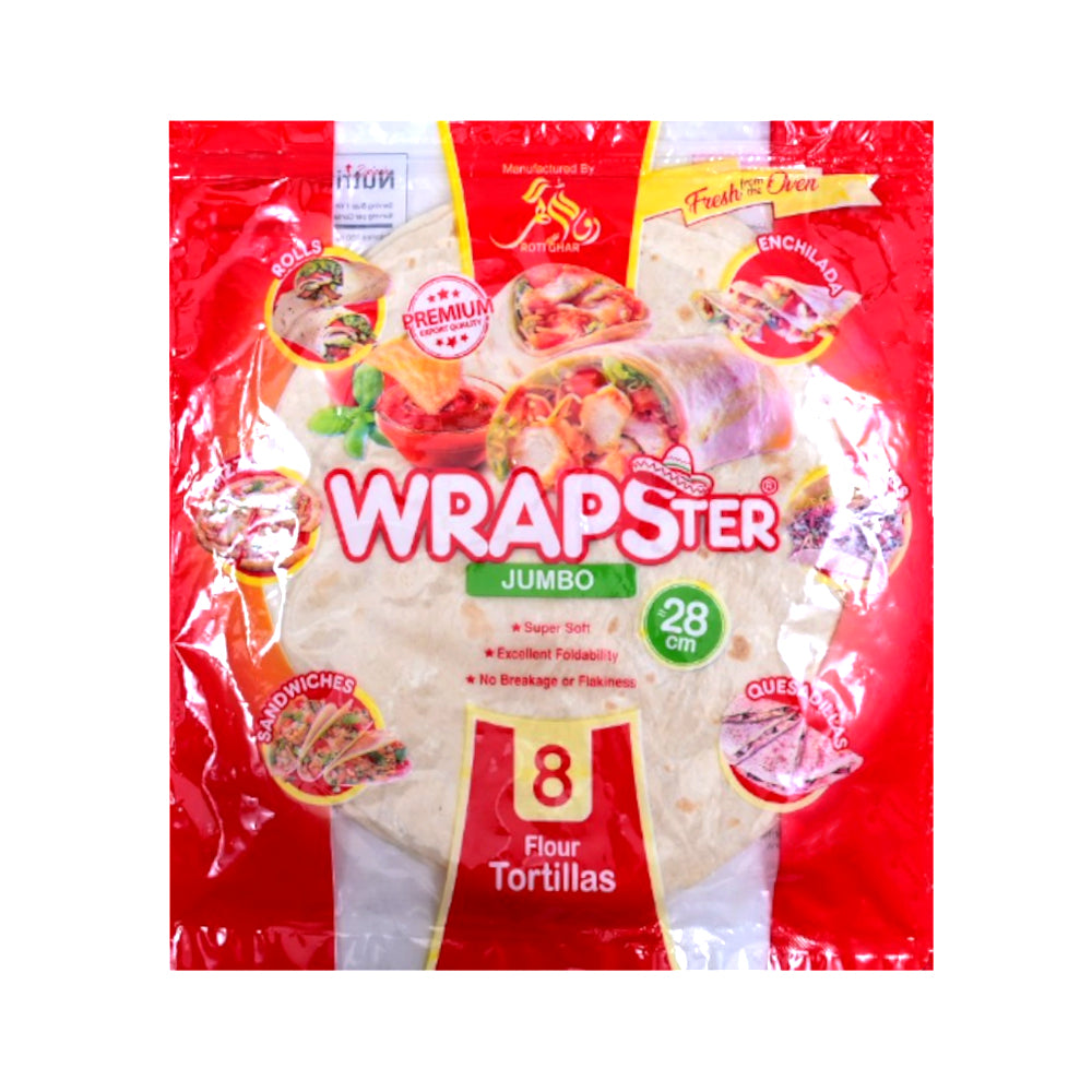 WRAPSTER FLOUR TORTILLAS JUMBO Default Title - MamasJan GroceryFoods