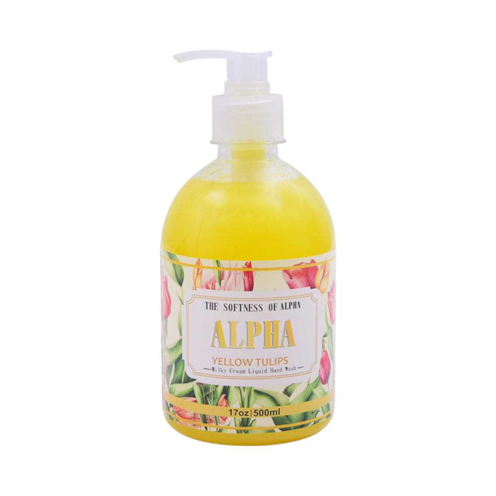 ALPHA HAND WASH YELLOW TULIPS 500 ML Default Title - MamasJan Grocery Nonfood