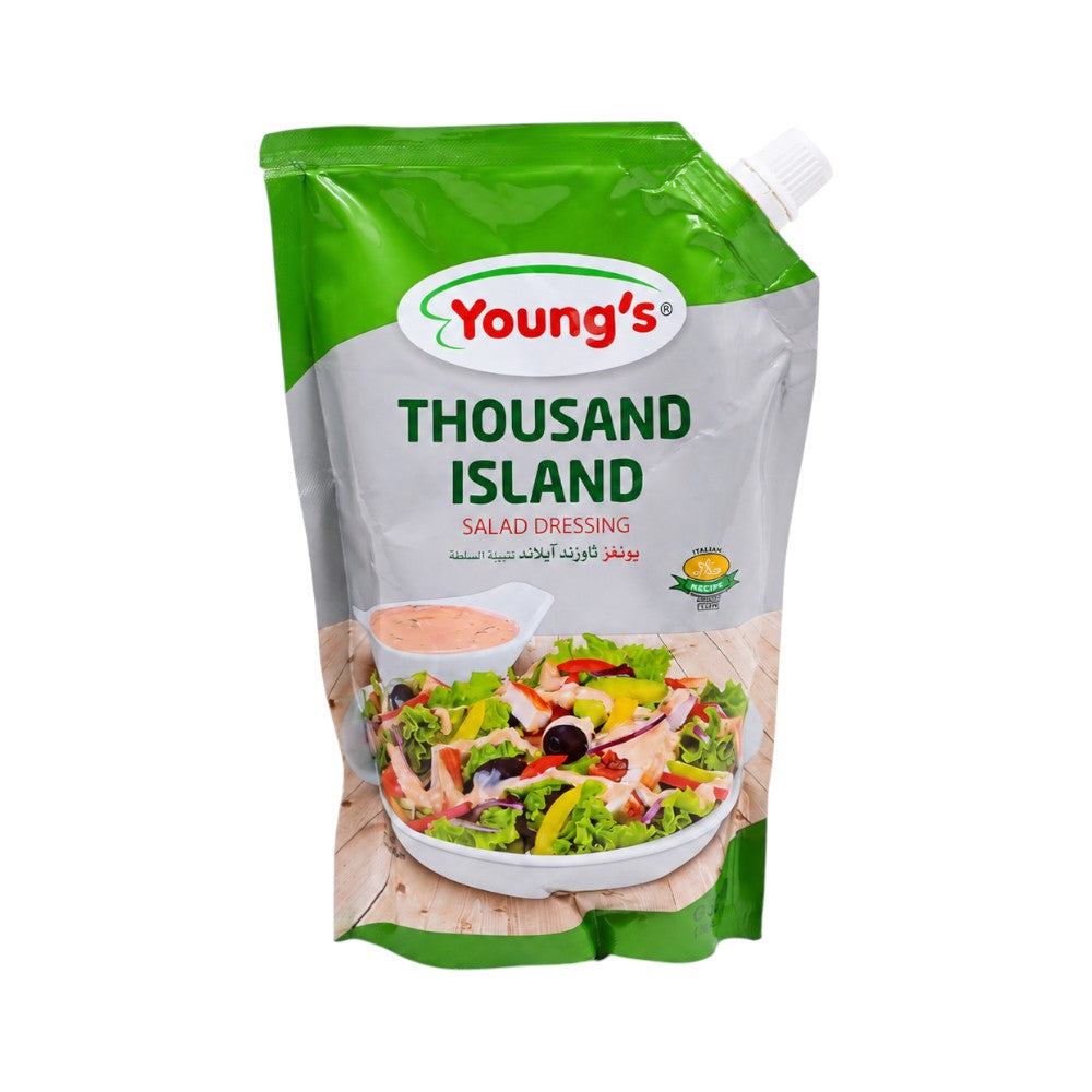 YOUNGS THOUSAND ISLAND SALAD DRESSING SAUCE POUCH 500 ML Default Title - MamasJan GroceryFoods