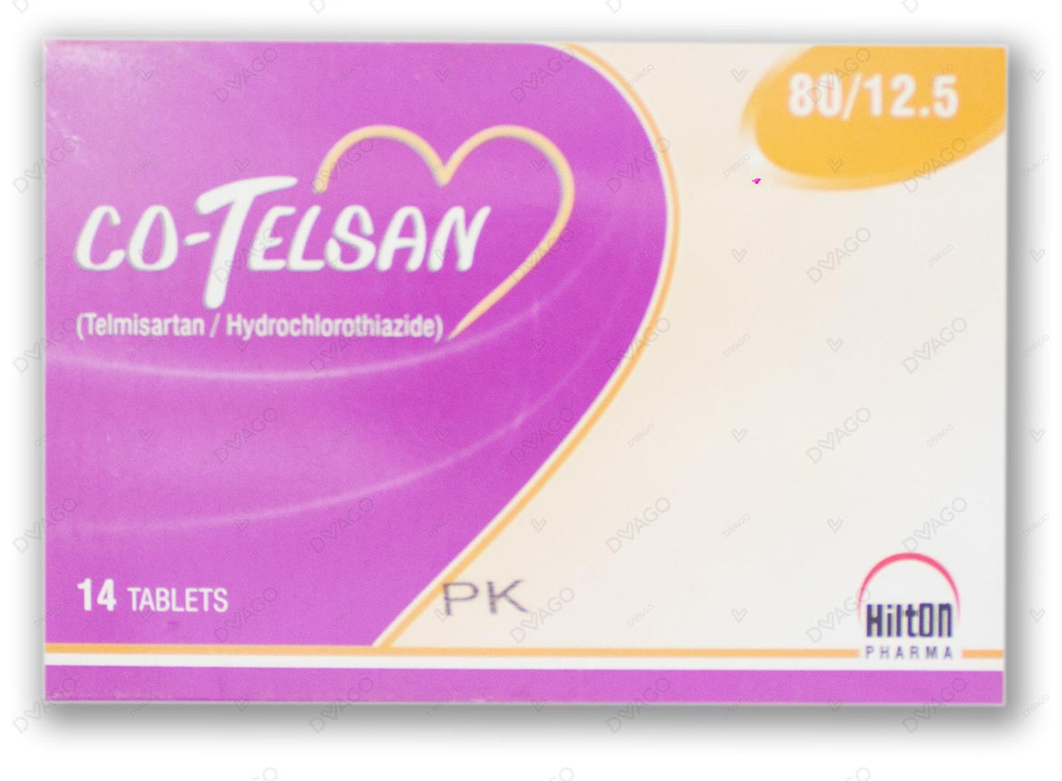 Co-Telsan Tablets 80/12.5mg (1 Strip = 7 Tablets)