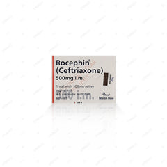 Rocephin Im Injection 500mg (1 Box = 1 Injection)