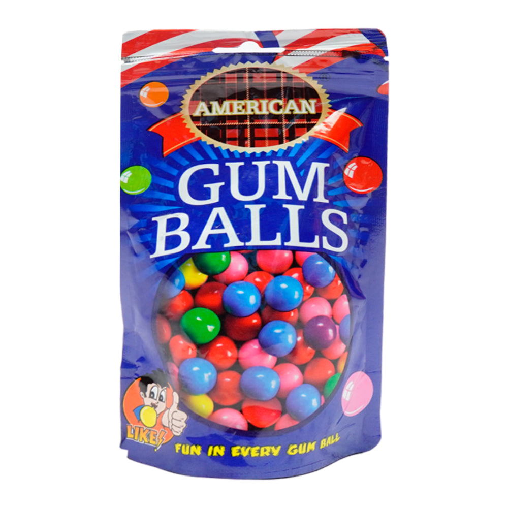 AMERICAN GUM BALLS POUCH 140GM Default Title - MamasJan GroceryFoods
