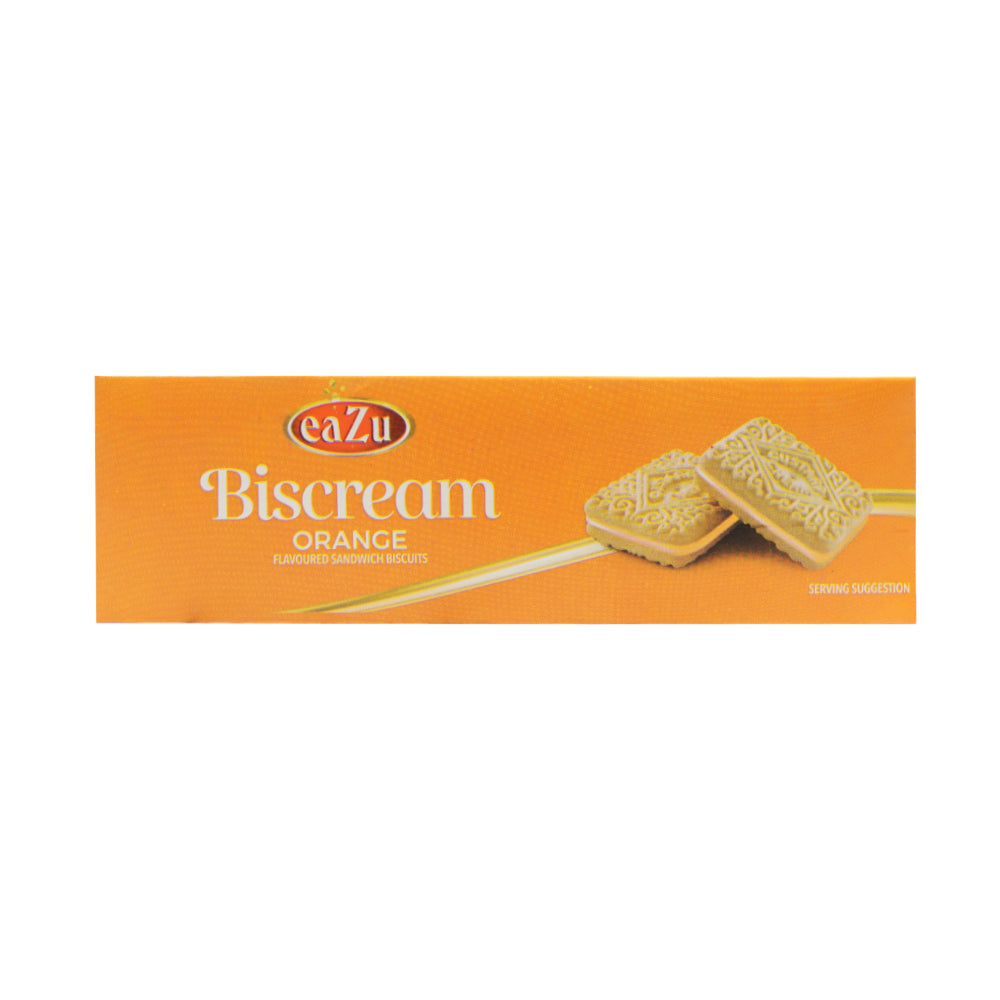 EAZU BISCREAM SANDWICH BISCUIT ORANGE 90 GM Default Title - MamasJan GroceryFoods