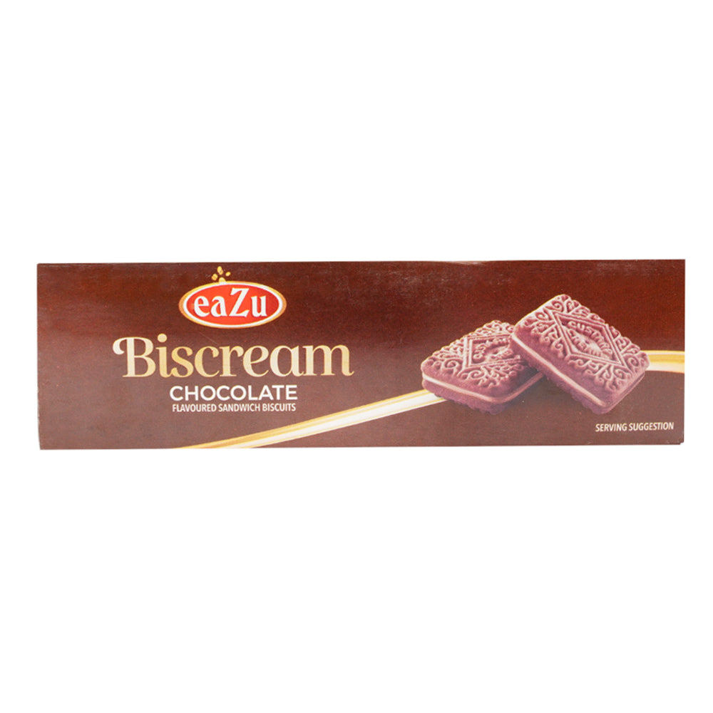 EAZU BISCREAM SANDWICH BISCUIT CHOCOLATE 90 GM Default Title - MamasJan GroceryFoods