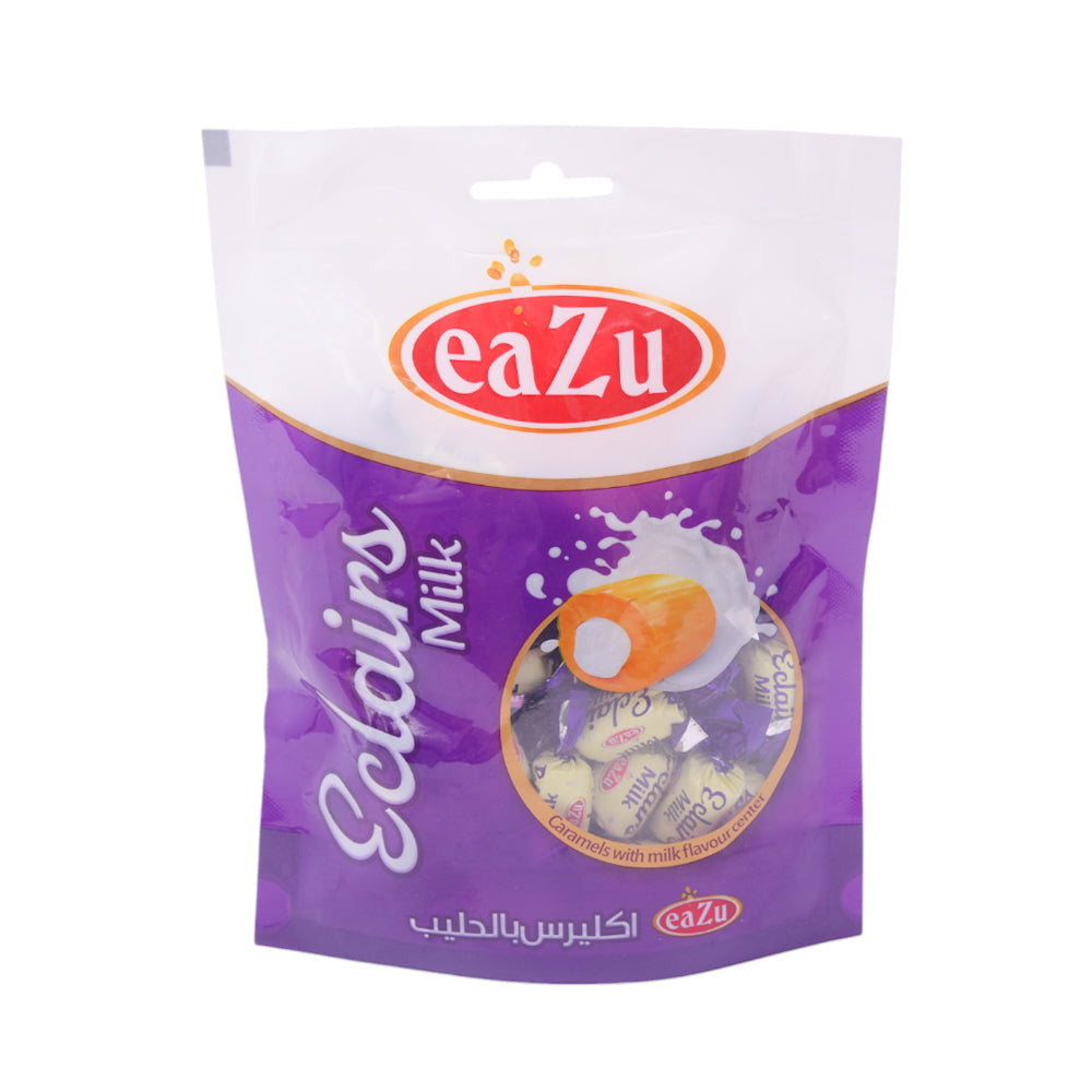 EAZU MILK ECLAIRS STANDING POUCH 150 GM Default Title - MamasJan GroceryFoods