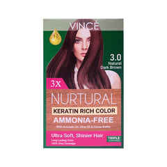 VINCE NURTURAL WOMEN HAIR COLOR (NATURAL DARK BROWN 3.0) Default Title - MamasJan haircare