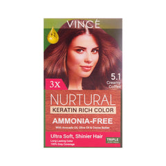 VINCE NURTURAL WOMEN HAIR COLOR (CREAMY COFFEE 5.1) Default Title - MamasJan haircare