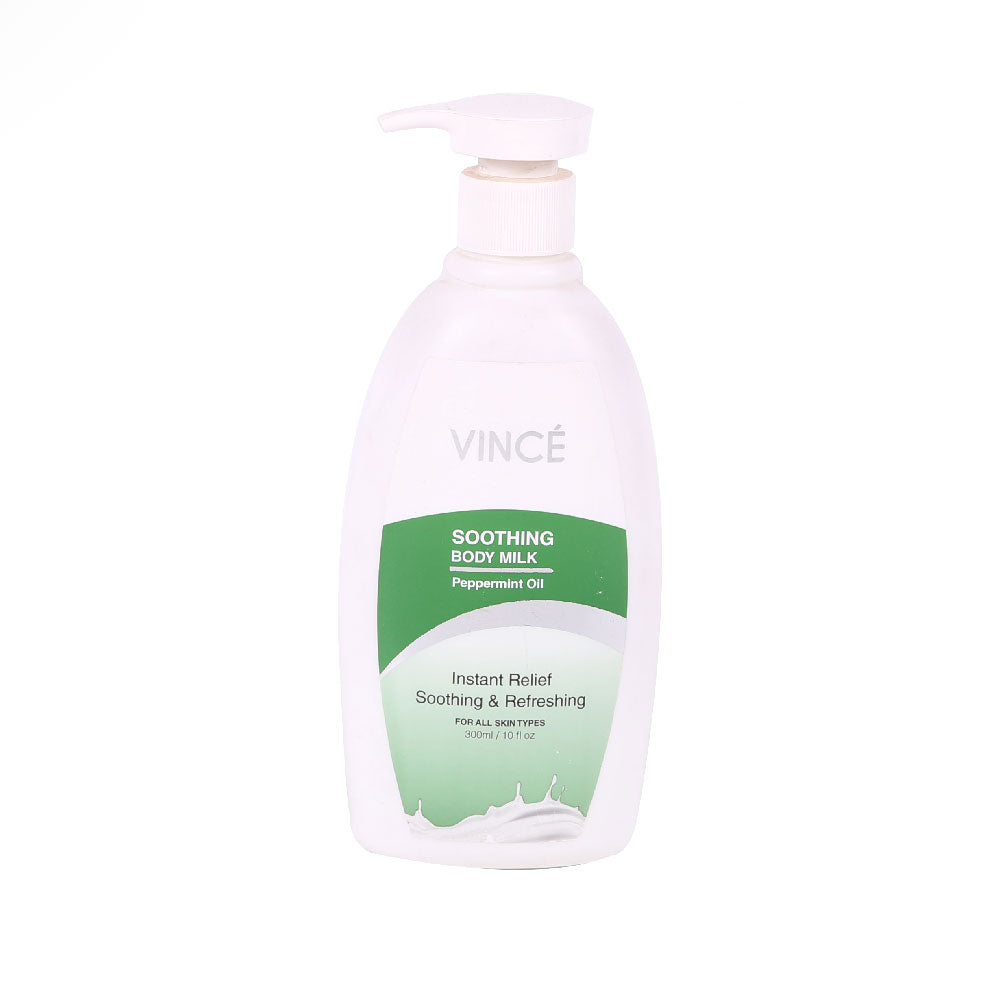 VINCE SOOTHING BODY MILK PEPPERMINT OIL 300ML Default Title - MamasJan skincare