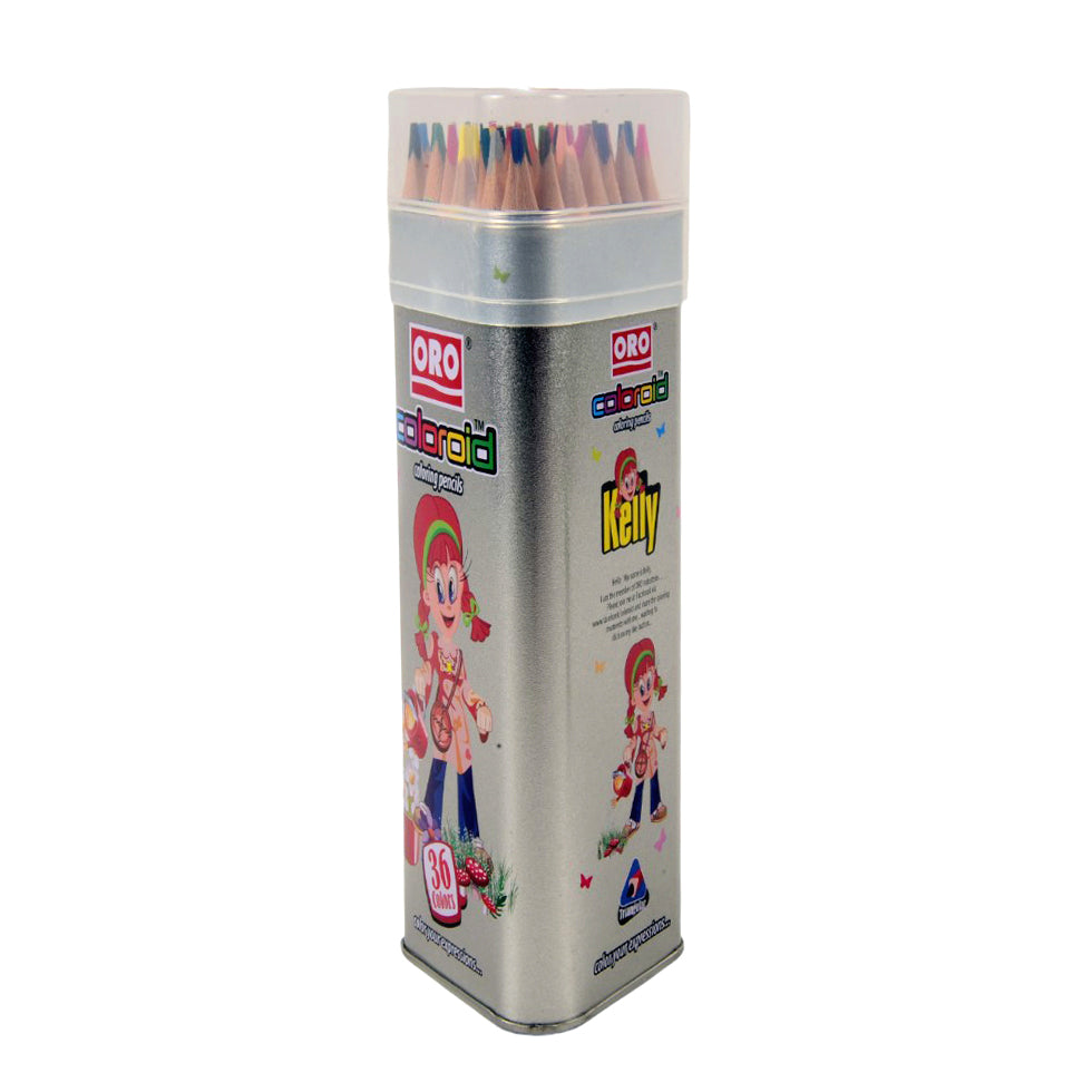 551 ORO 36PC PENCIL COLOR TIN A.M Default Title - MamasJan Toys