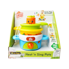 52127 MUSICAL NEST N SING POTS Default Title - MamasJan Toys