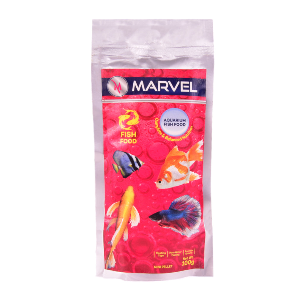 MARVEL FISH FOOD BULK MINI PELLET 100GM Default Title - MamasJan Grocery Nonfood