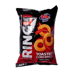 PAK FOODS RINGLI TOASTED CORN RINGS FIERY CHILLI 45 GM Default Title - MamasJan Grocery