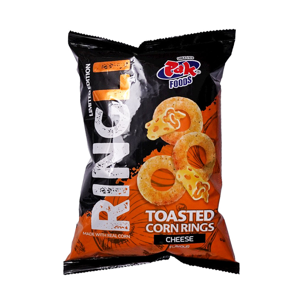 PAK FOODS RINGLI TOASTED CORN RINGS CHEESE 45 GM Default Title - MamasJan Grocery