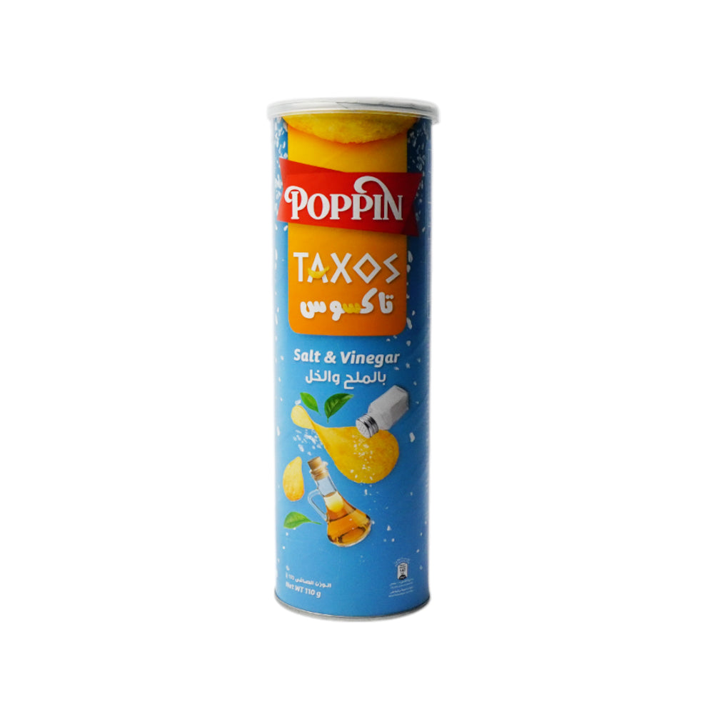 POPPIN CHIPS TAXOS SALT & VINEGAR 110 GM Default Title - MamasJan GroceryFoods