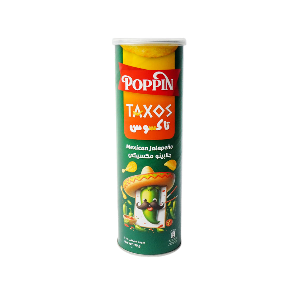 POPPIN CHIPS TAXOS MEXICAN JALAPENO 110 GM Default Title - MamasJan GroceryFoods