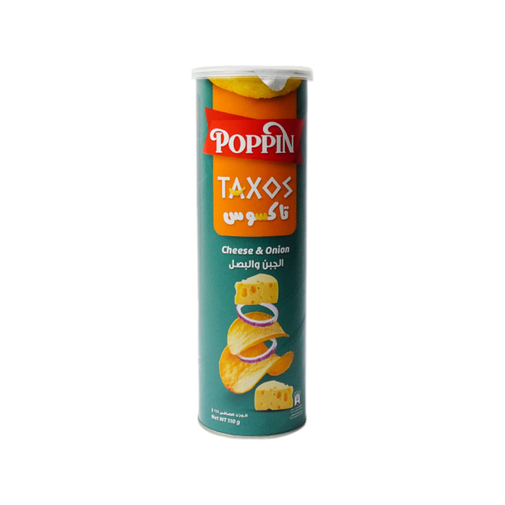 POPPIN CHIPS TAXOS CHEESE & ONION 110 GM Default Title - MamasJan GroceryFoods