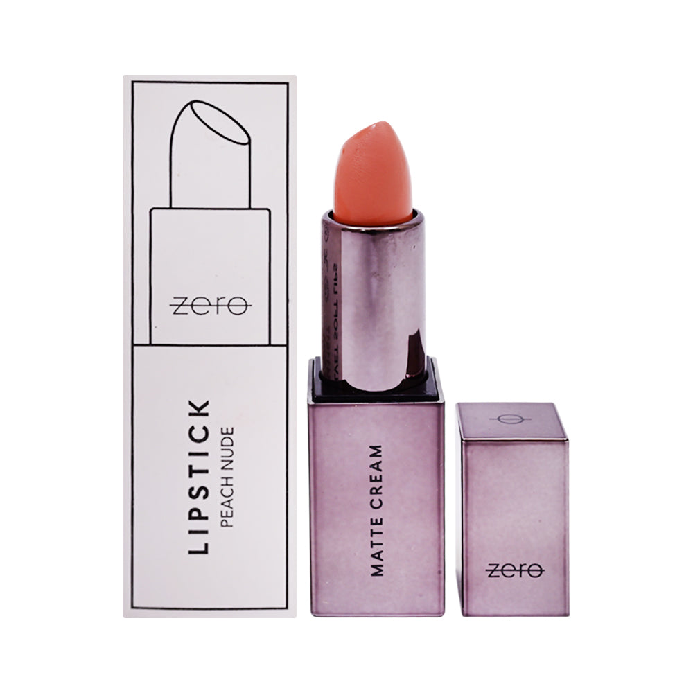 ZERO LIPSTICK PEACH NUDE MATTE CREAM Default Title - MamasJan Makeup