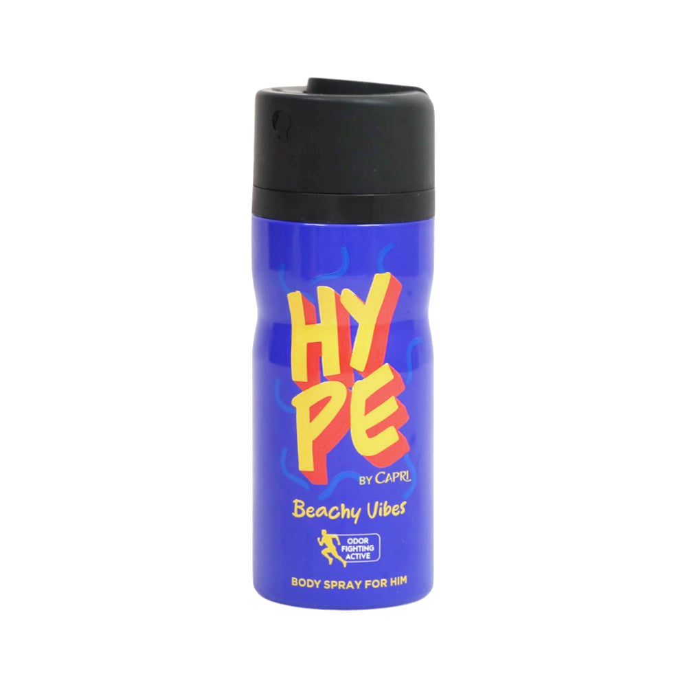 HYPE BY CAPRI BODY SPRAY BEACHY VIBES FOR MEN 150 ML Default Title - MamasJan Non Grocery