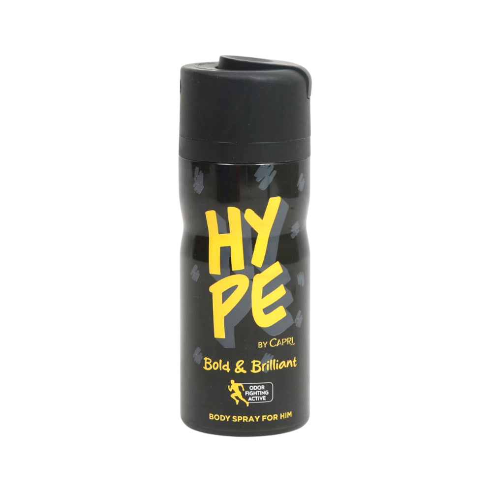 HYPE BY CAPRI BODY SPRAY BOLD & BRILLIANT FOR MEN 150 ML Default Title - MamasJan Non Grocery