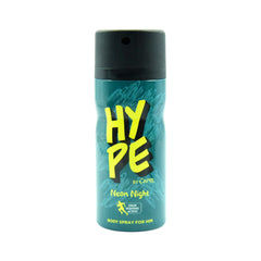 HYPE BY CAPRI BODY SPRAY NEON NIGHT FOR MEN 150 ML Default Title - MamasJan Non Grocery