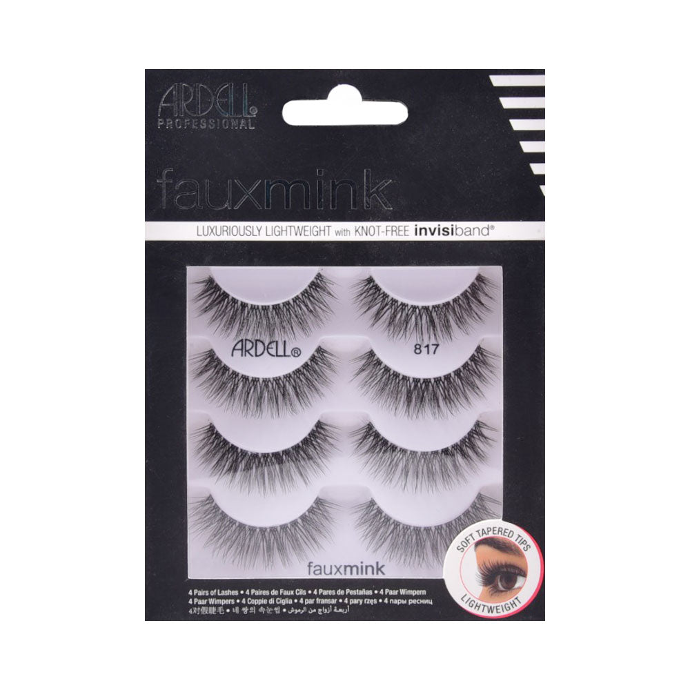 ARDELL FAUXMINK EYELASHES 4PAIRS 817 Default Title - MamasJan Makeup