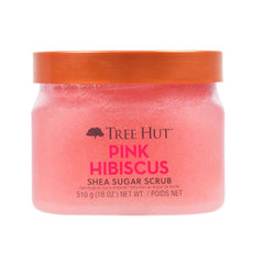 TREE HUT PINK HIBISCUS SHEA SUGAR SCRUB 510G Default Title - MamasJan Makeup