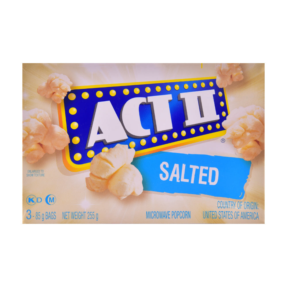 ACT2 POP CORN SALTED 255 GM BASIC Default Title - MamasJan Grocery