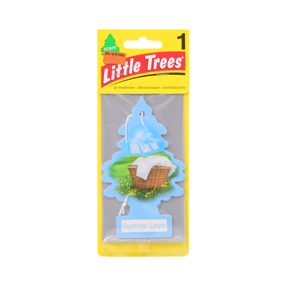 LITTLE TREES CARD AIR FRESHENER SUMMER LINEN Default Title - MamasJan Grocery Nonfood