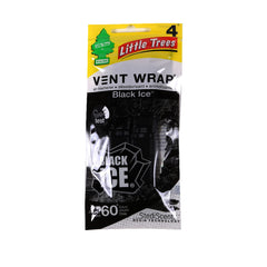 LITTLE TREES AIR FRESHENER VENT WRAP BLACK ICE Default Title - MamasJan Grocery Nonfood