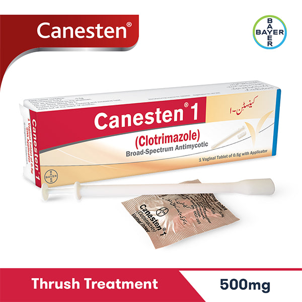Canesten 1 Vaginal Tablets 500mg (1 Box = 1 Tablet)