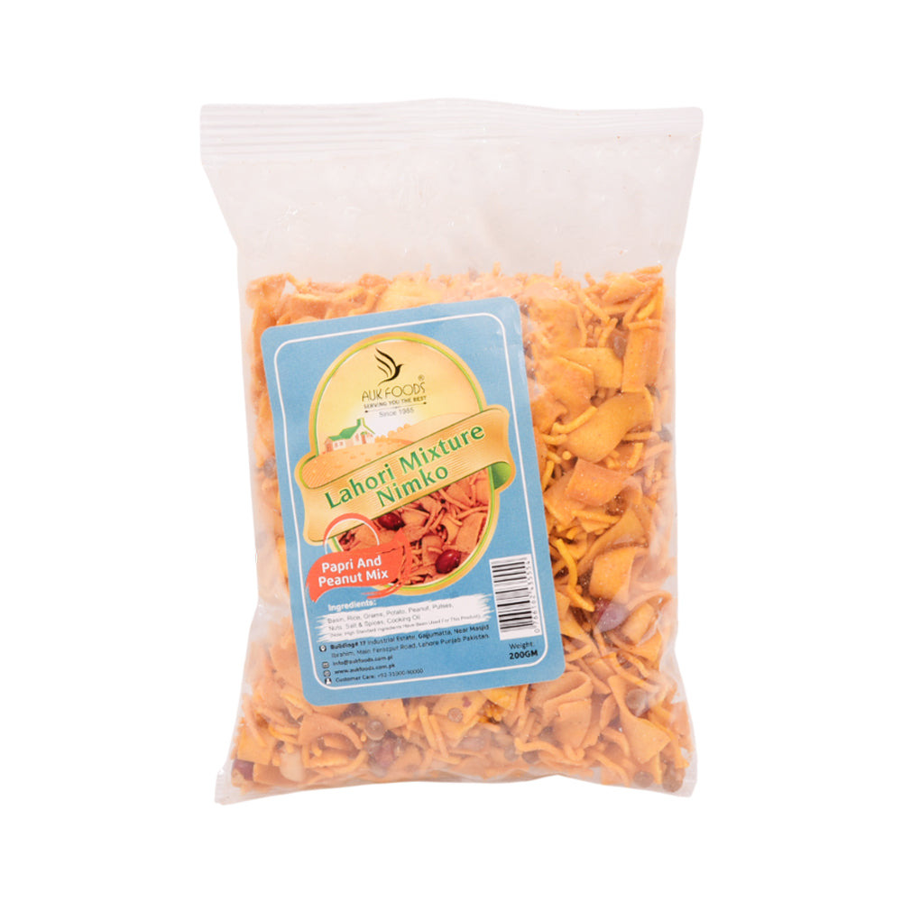 LAHORI MIXTURE NIMKO PAPRI AND PEANUT MIX 200 GM Default Title - MamasJan GroceryFoods