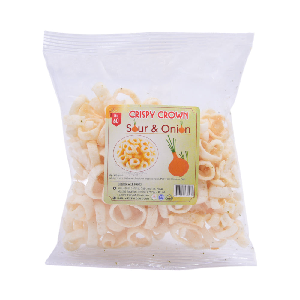 AUK FOODS RINGO CROWN SOUR & ONION 40 GM Default Title - MamasJan GroceryFoods
