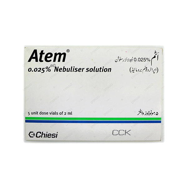 Atem Nebuliser Solution Ampoule 0.025% 2ml (1 Box = 10 Ampoules)