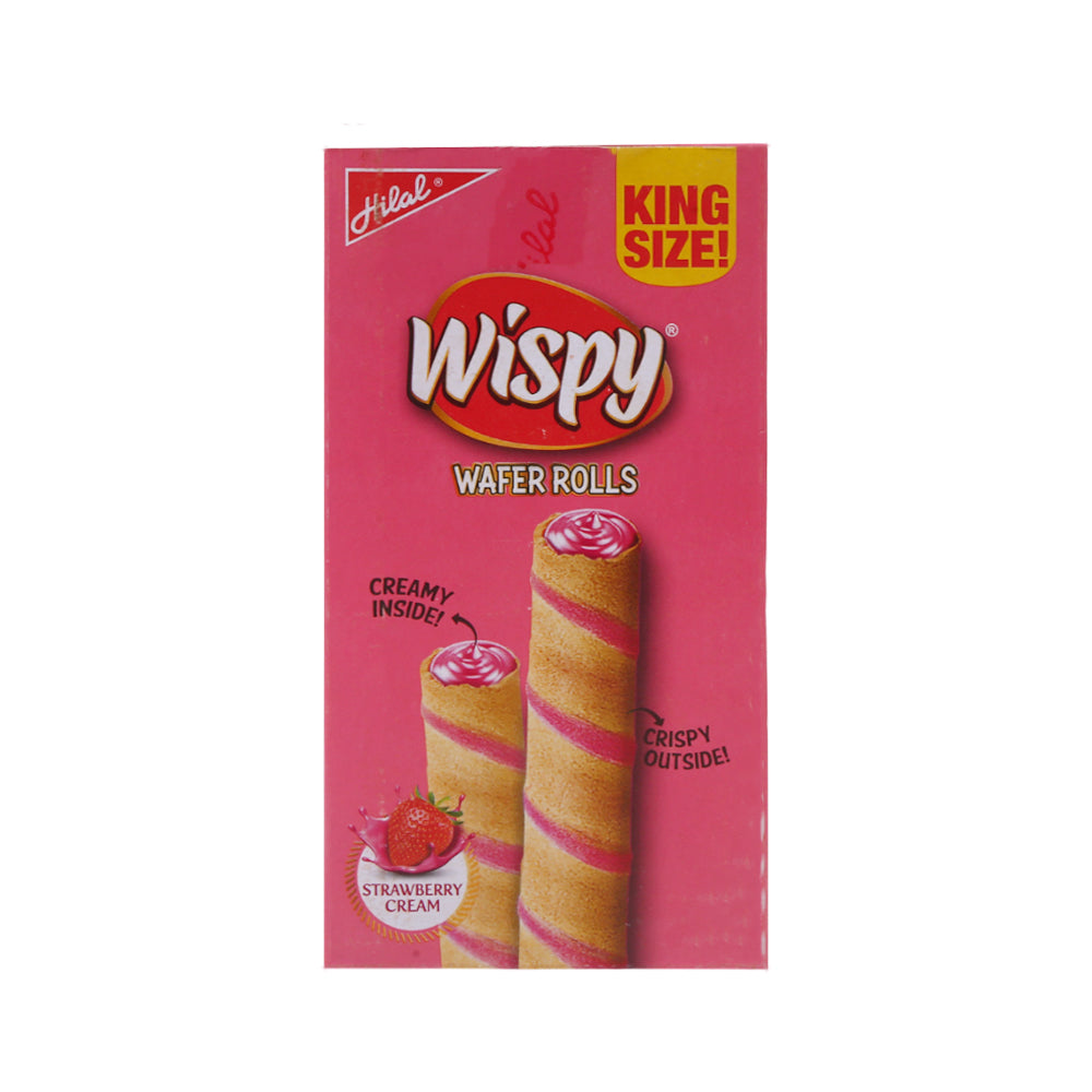 HILAL WISPY TWIN STRAWBERRY CREAM WAFER ROLLS 21.6 GM BOX 12P Default Title - MamasJan GroceryFoods