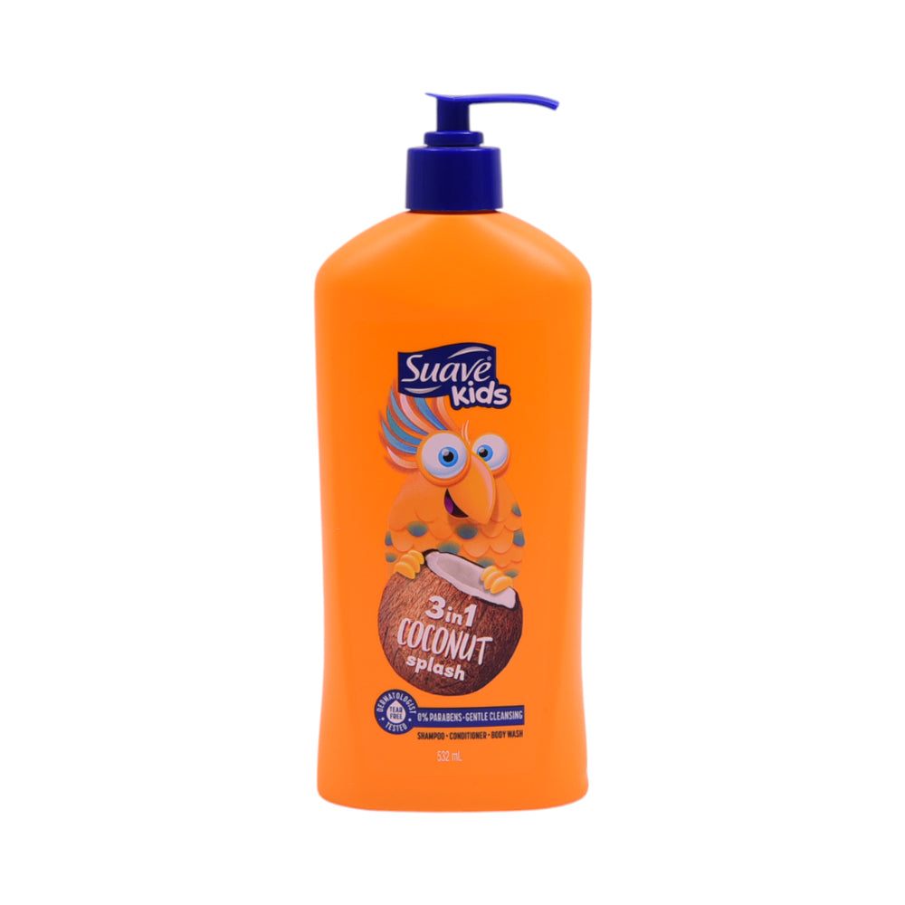 SUAVE KIDS SHAMPOO & CONDITIONER COCONUT SPLASH 532 ML Default Title - MamasJan Grocery Nonfood