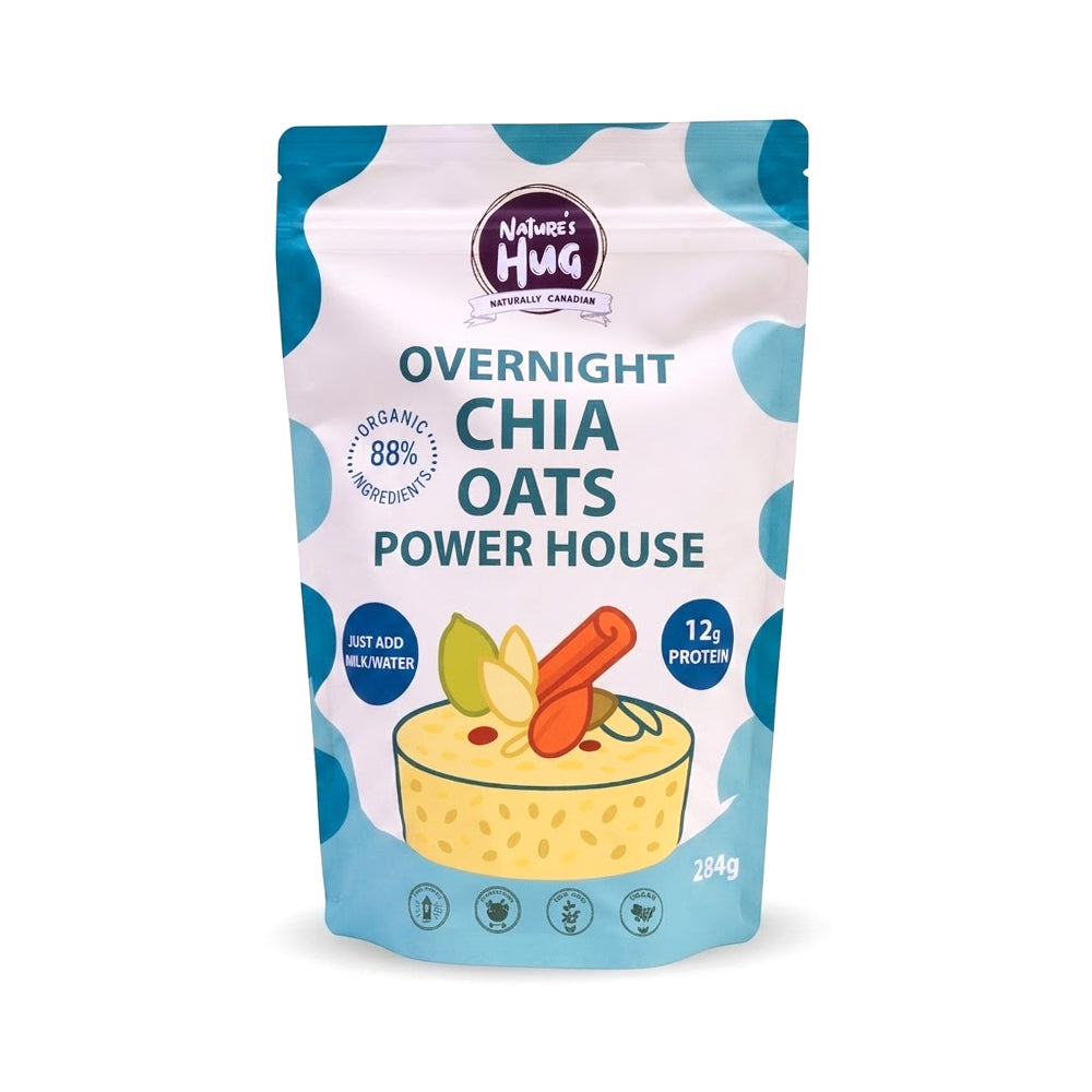 N HUG OVERNIGHT CHIA- OATS POWER HOUSE 284 GM Default Title - MamasJan Grocery Food