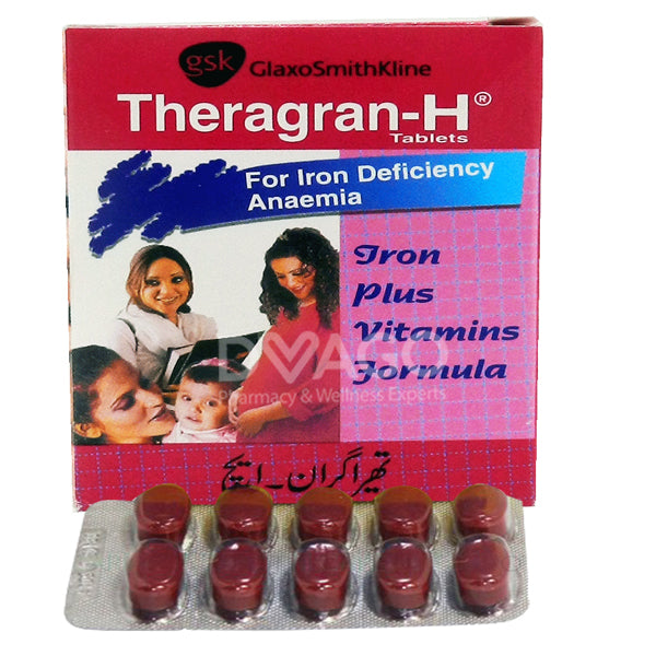 Theragran-H Tablets (1 Strip = 10 Tablets)