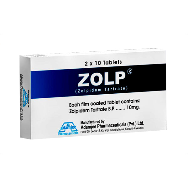 Zolp Tablets 10mg (1 Strip = 10 Tablets)