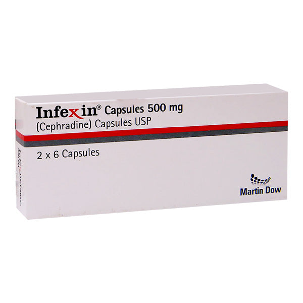 Infexin Capsules 500mg (1 Strip = 6 Capsules)