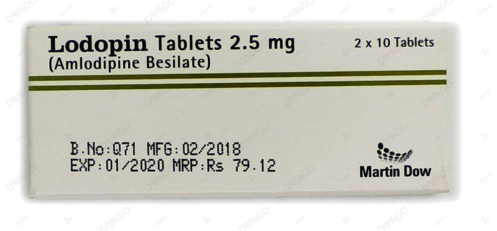 Lodopin Tablets 2.5mg (1 Strip = 10 Tablets)