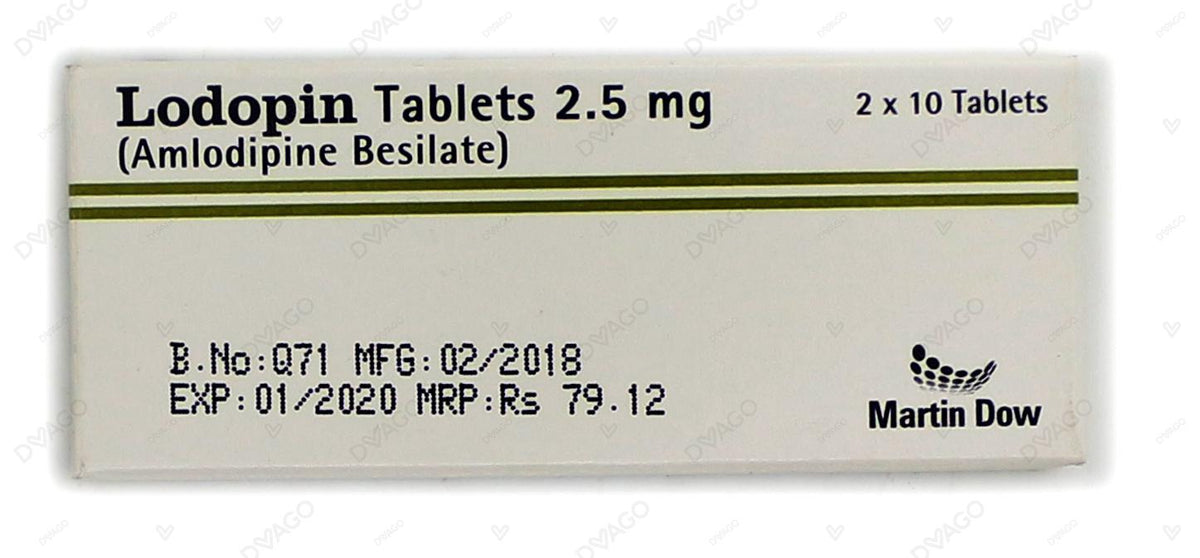 Lodopin Tablets 2.5mg (1 Strip = 10 Tablets)