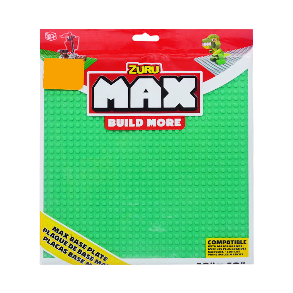 8345 ZURU MAX CONSTURCTION BASE PLATE 10X10 AKDM Default Title - MamasJan Toys