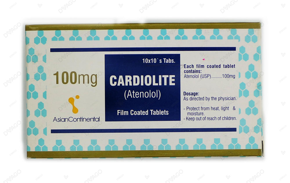 Cardiolite Tablets 100mg (1 Box = 10 Strips) (1 Strip = 10 Tablets)