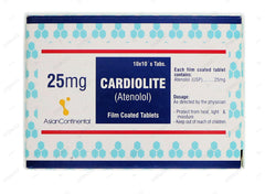Cardiolite Tablets 25mg (1 Strip = 10 Tablets)
