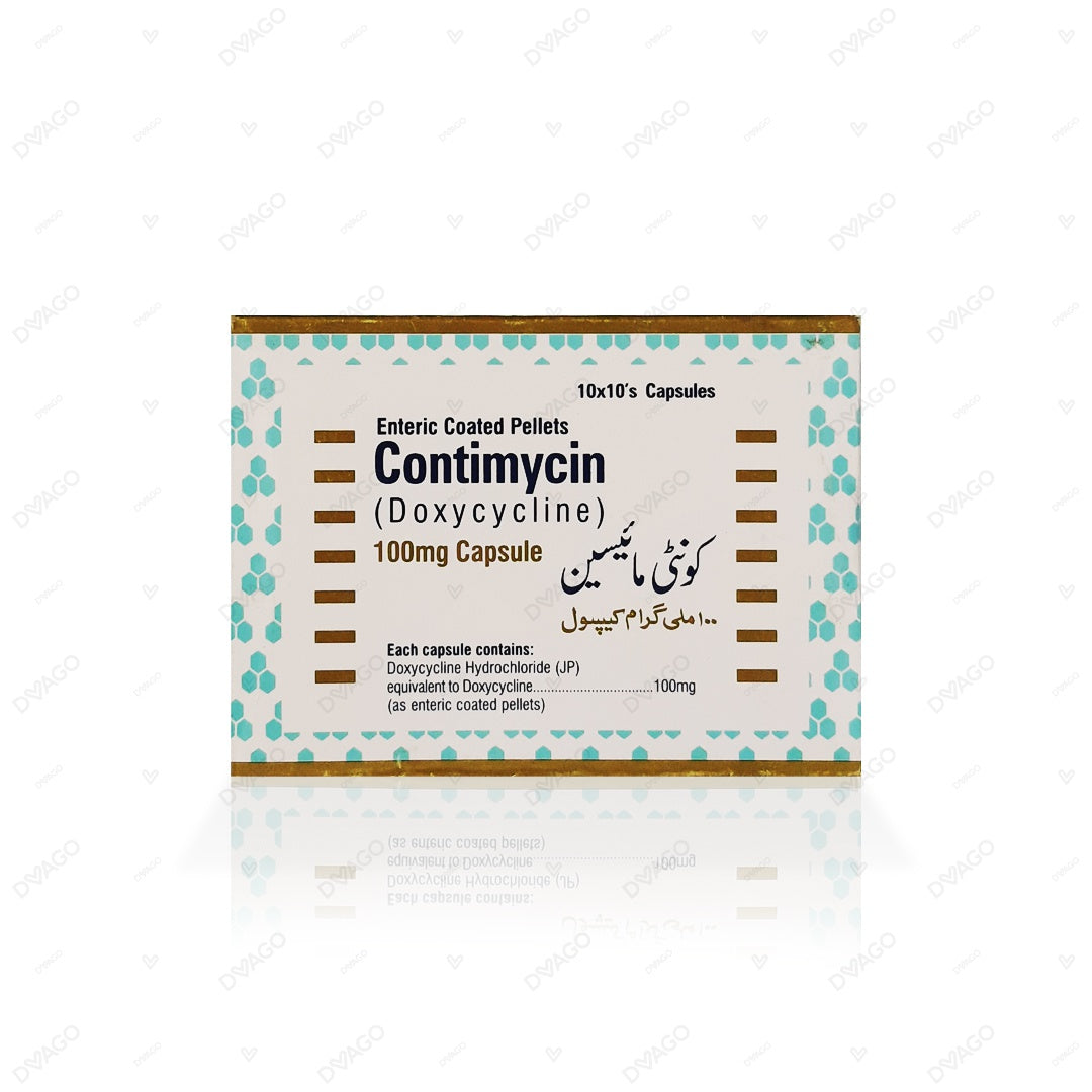 Contimycin Capsules 100mg (1 Strip = 10 Capsules)